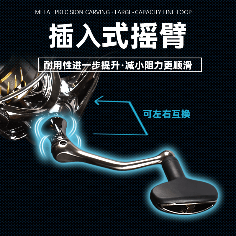 格迪龙小高尔夫纺车轮远投渔轮路亚金属线杯泛用远投海钓矶竿鱼线轮 4000