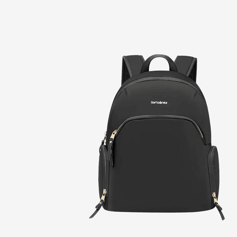 新秀丽(Samsonite)女士双肩包电脑包 放14英寸电脑 精致小个子女包商务出差通勤礼物 优雅黑【14英寸】 京东折扣/优惠券