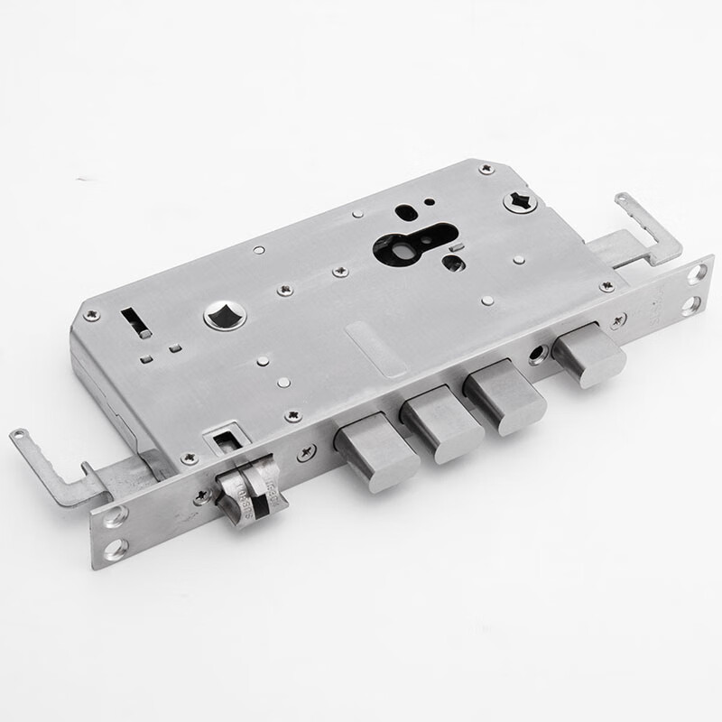 恩宝乐全钢指纹锁锁体方头圆柱智能锁双快双活上提反锁全自动防盗门无