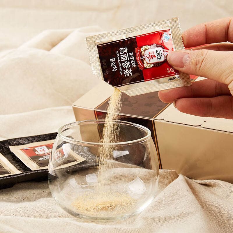 正官庄高丽参茶6年根红参人参茶300g(3g*100袋) 调节免疫原装进口