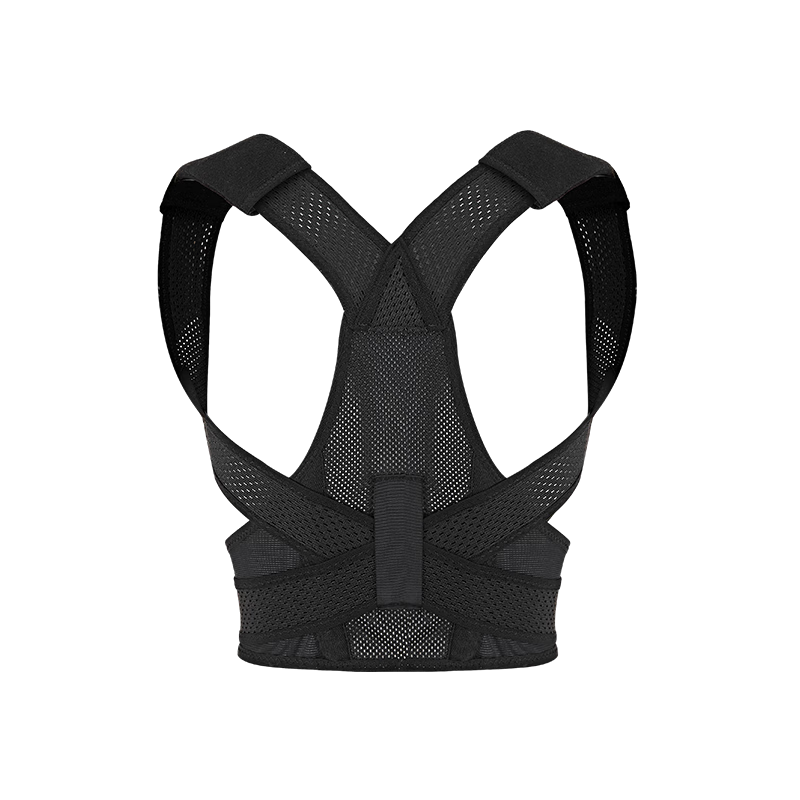 CUYPAS日本新升级学生儿童专用驼背矫正器青少年纠正背部矫正带神器 黑色 M (体重35-50kg)