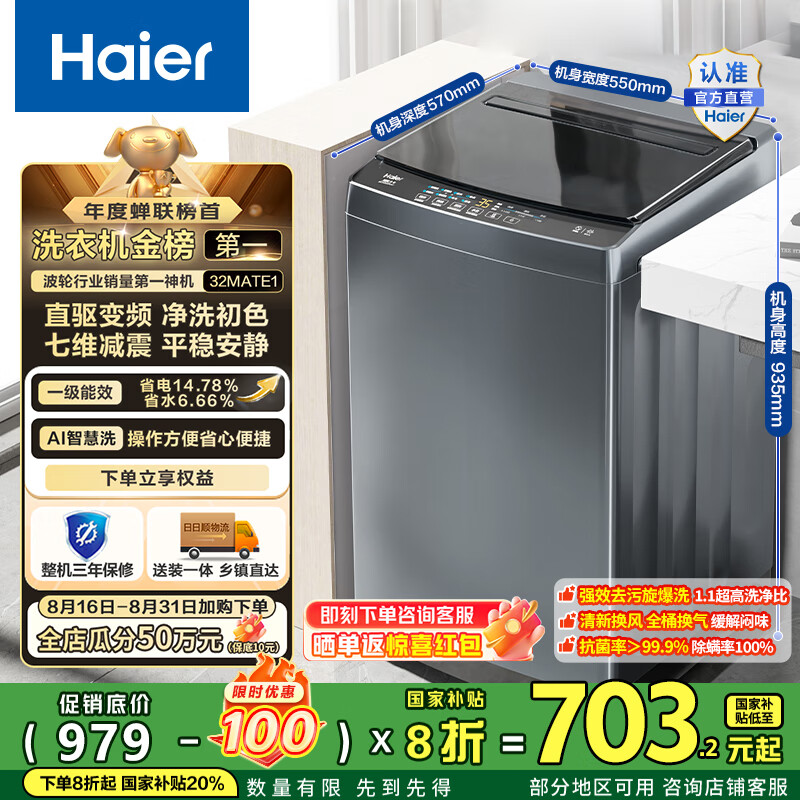 Haier/���� ���� 10kg Mate1 EB100B32Mate1