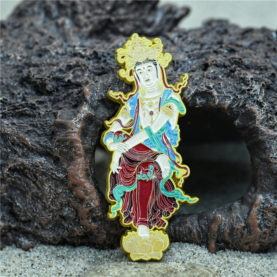 ZNMW河北博物院东方美神正定隆兴寺倒坐观音金属贴博物馆文创