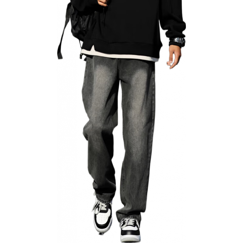 ���ڲ�������������ţ�п����ﶬ���¿���ʽ�߽�ˮϴ��ĥ�ʹ����ӿ���ֱͲ�ٴ�ţ�п� LK870�̺�ɫ ���� S ����27-28������80-95�