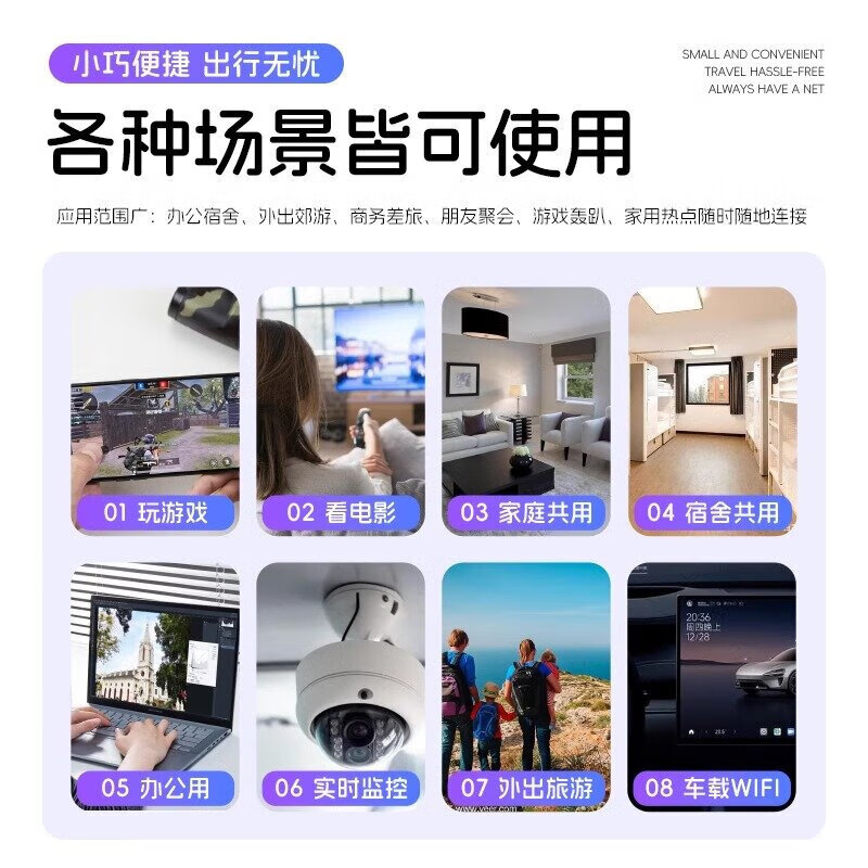 云齐品无线wifi免拉网线宽带路由器3网通无限流量2026新款4g5g无线网络免拉网线租房农村家用路由器 全程高速低延迟-20核光纤网速