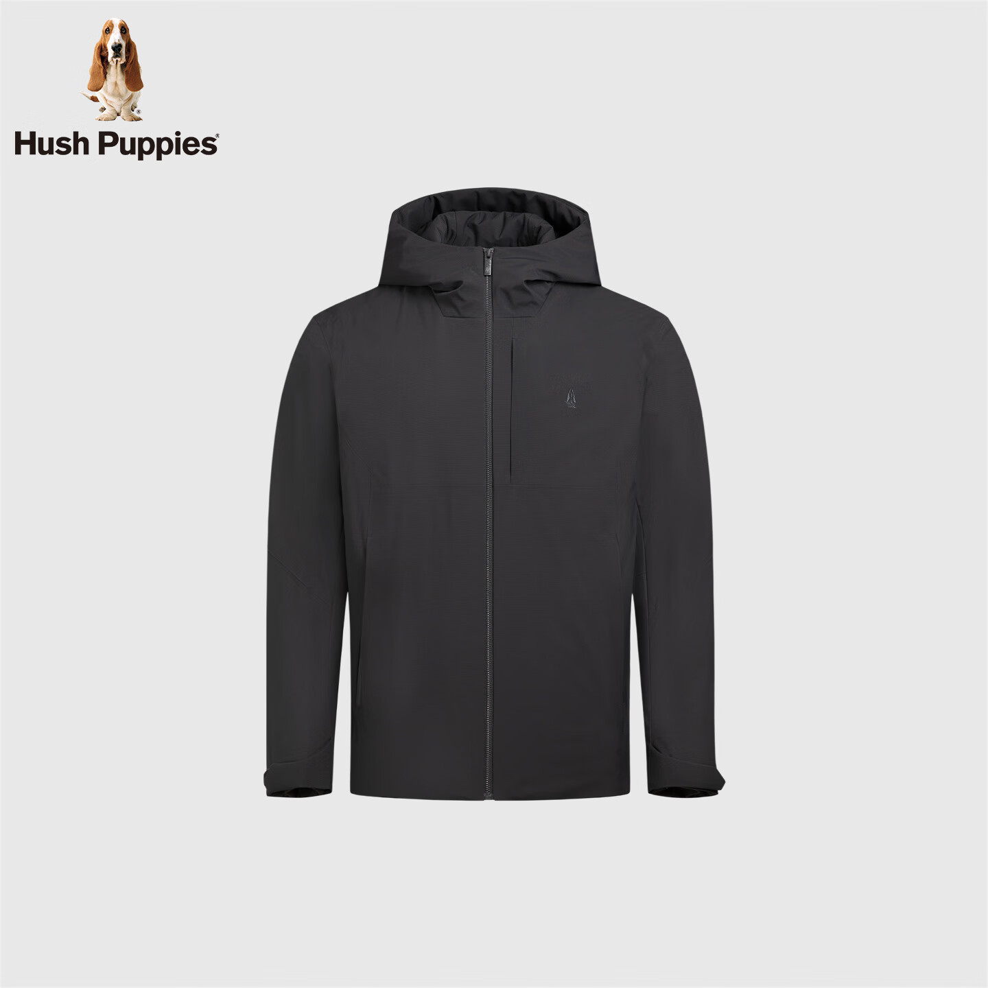 暇步士（Hush Puppies）【舒适温暖】男装2025冬季新款立挺百搭经典简洁款棉服 墨蓝色 XL