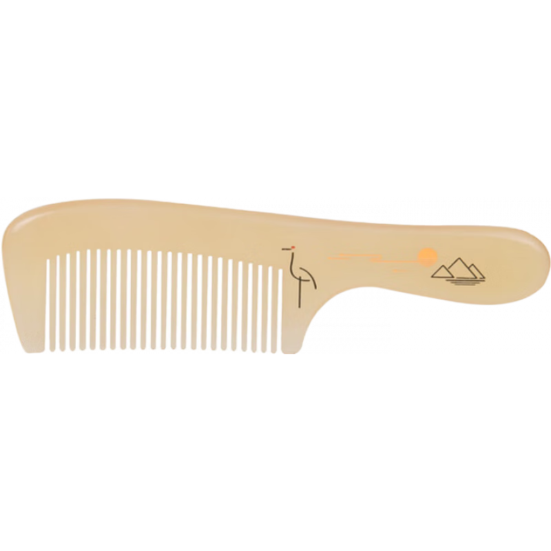 譚木匠白角羊角梳軒鳥材質(zhì)按摩頭皮經(jīng)絡(luò)蓬松護發(fā)禮盒包裝 羊角