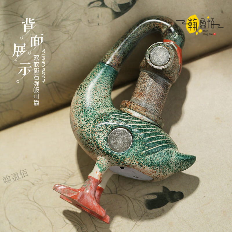 西安文创冰箱贴纪念品2025新款陕历博彩绘雁鱼铜灯发光创意磁贴陕 雁鱼灯 树脂亮灯冰箱贴 / 陕西历史博物馆 藏