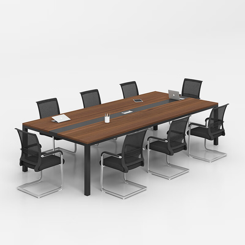 YOE.FTY会议桌长方形大型会议长桌培训桌长条办公桌工作台小型会议室桌椅 5.5米会议桌+20把椅子
