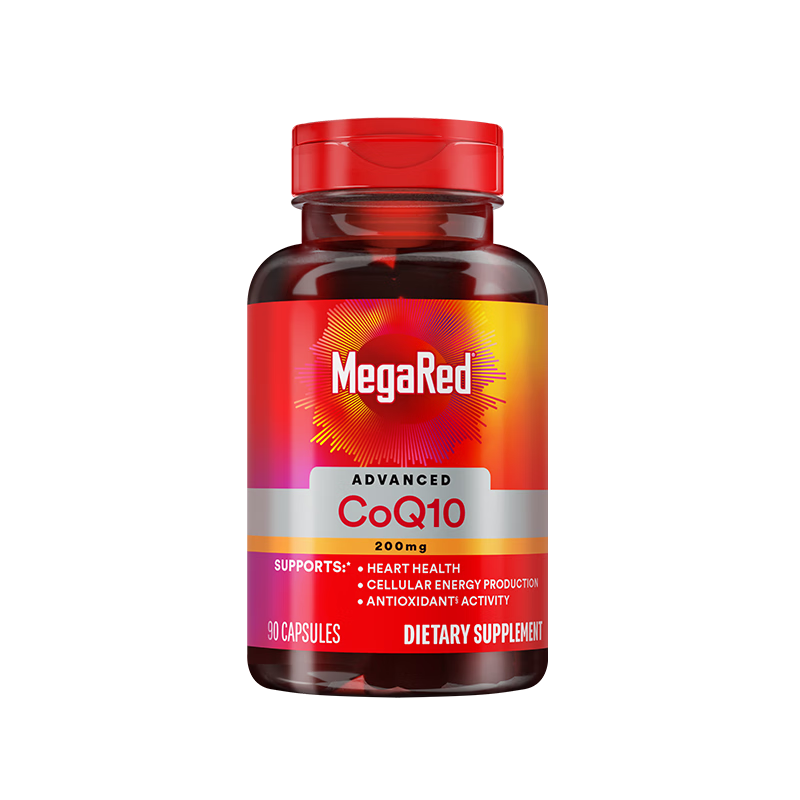 MegaRed脉拓辅酶q10胶囊高含量美国进口心脏coq10官方自营200mg90粒*2瓶