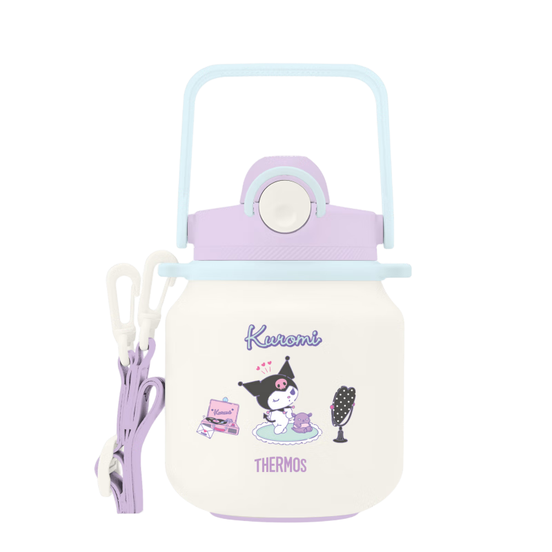 膳魔師（THERMOS）兒童吸管保溫杯316L不銹鋼大肚杯戶外大容量噸噸桶上學(xué)TCKR