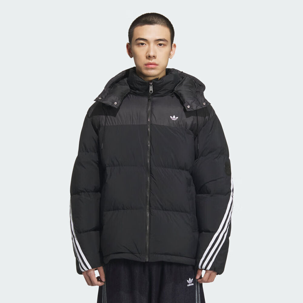 阿迪达斯（adidas）三叶草男子运动休闲连帽羽绒服KC0173 KC0173 L