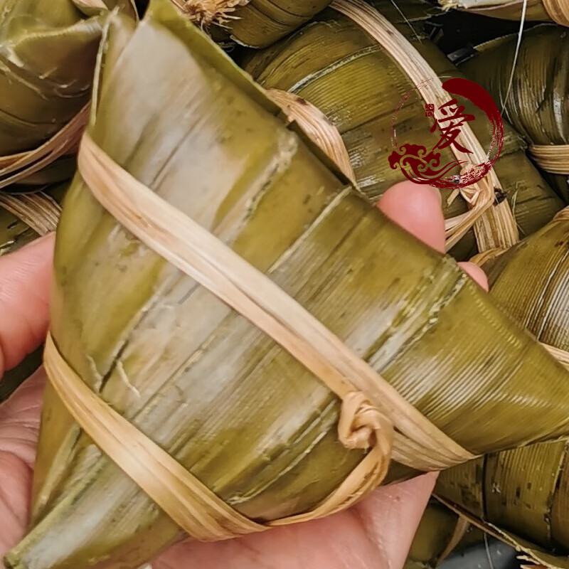 肉粽子开袋即食广西博白客家传统粽子新鲜发货端午粽子手工三角粽