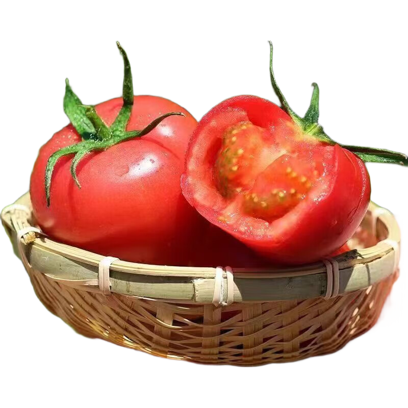 山东红果西红柿农家自种新鲜水果生吃沙瓤番茄应季蔬菜自然熟 红果西红柿 4斤