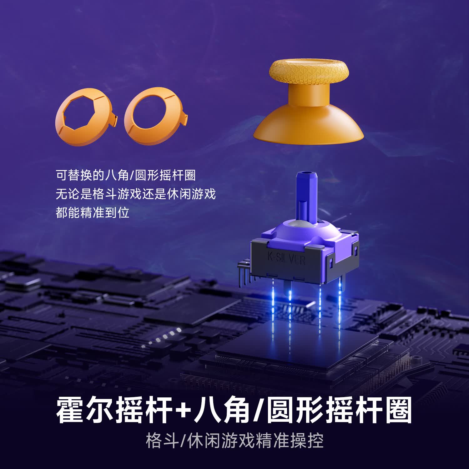NYXI勇士NGC风格游戏手柄PC电脑GameCube复古Switch无线蓝牙体感NS2Pro马里奥赛车明星大乱斗XboxSteam 勇士标准版【幽影紫】支持NS/PC/NGC等