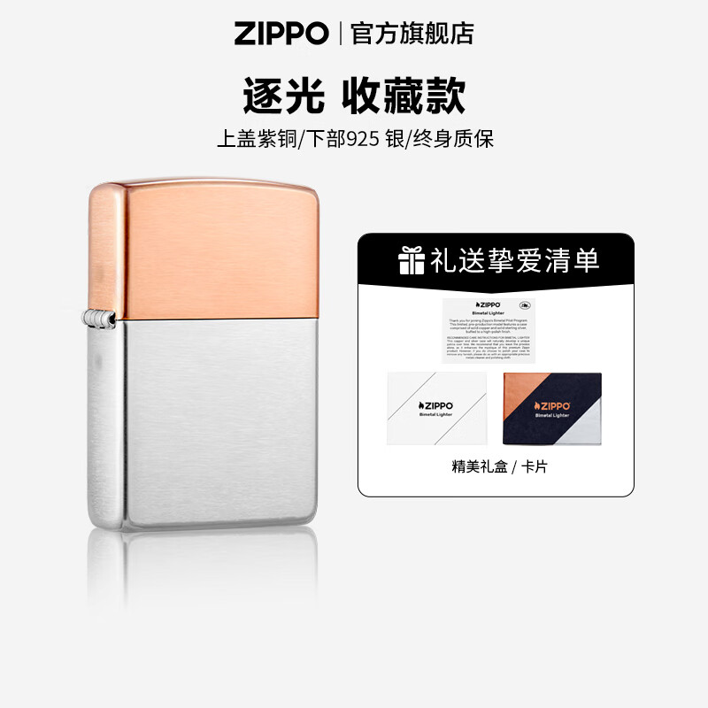 ZIPPO官方旗舰店正品煤油打火机zippo 追梦逐光收藏款 告白礼物送男友 逐光 京东折扣/优惠券