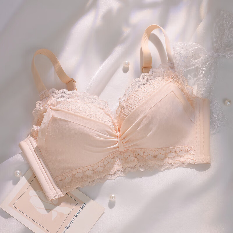 罗丽丝内衣女小胸聚拢显大不空杯侧收副乳防下垂调整型加厚文胸罩