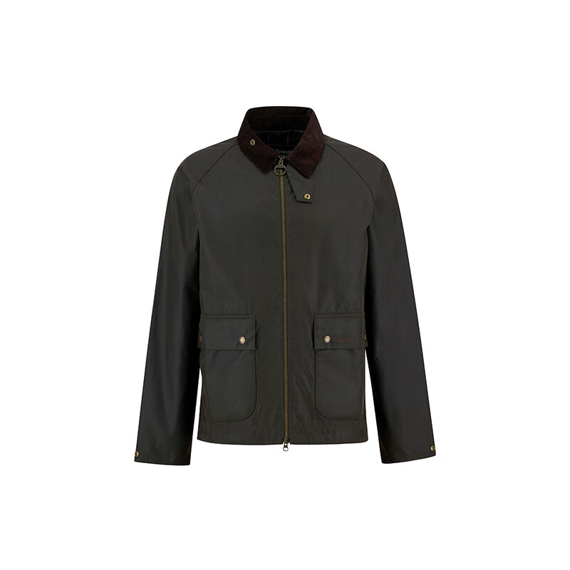 Barbour Short Bedale 男士短款油蜡夹克 橄榄绿 S