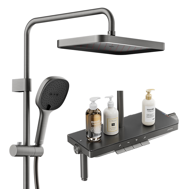 九牧（JOMOO）琴键顶喷手持除垢精铜自洁精灵旗舰恒温淋浴器26206-810/HBS-1