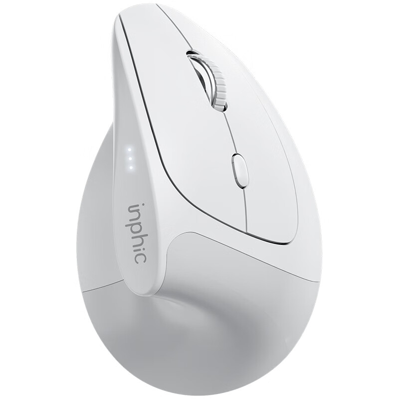 英菲克（INPHIC）X9人体工学垂直立式鼠标无线蓝牙双模充电静音办公电脑笔记本竖握立体鼠标防鼠标手专用 竖握滑鼠 【店长推荐】X9PRO灰蓝牙版【1k回报+宏编程】