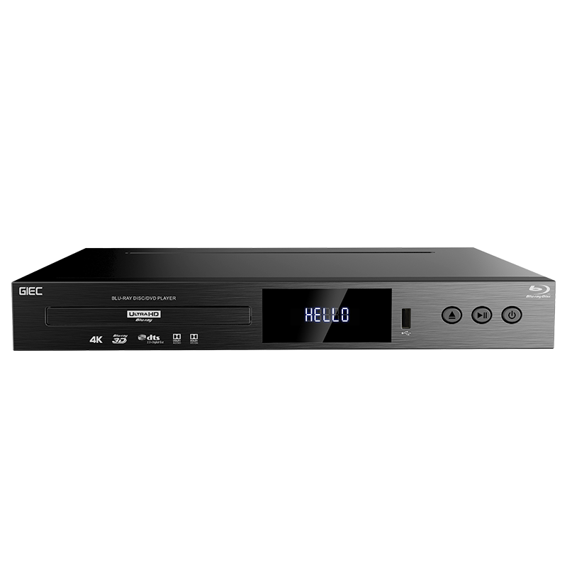杰科（GIEC）BDP-G5300PLUS 真4K UHD藍(lán)光播放機(jī) dvd影碟機(jī) 杜比視界全景聲 evd高清硬盤光碟播放器 NAS共享