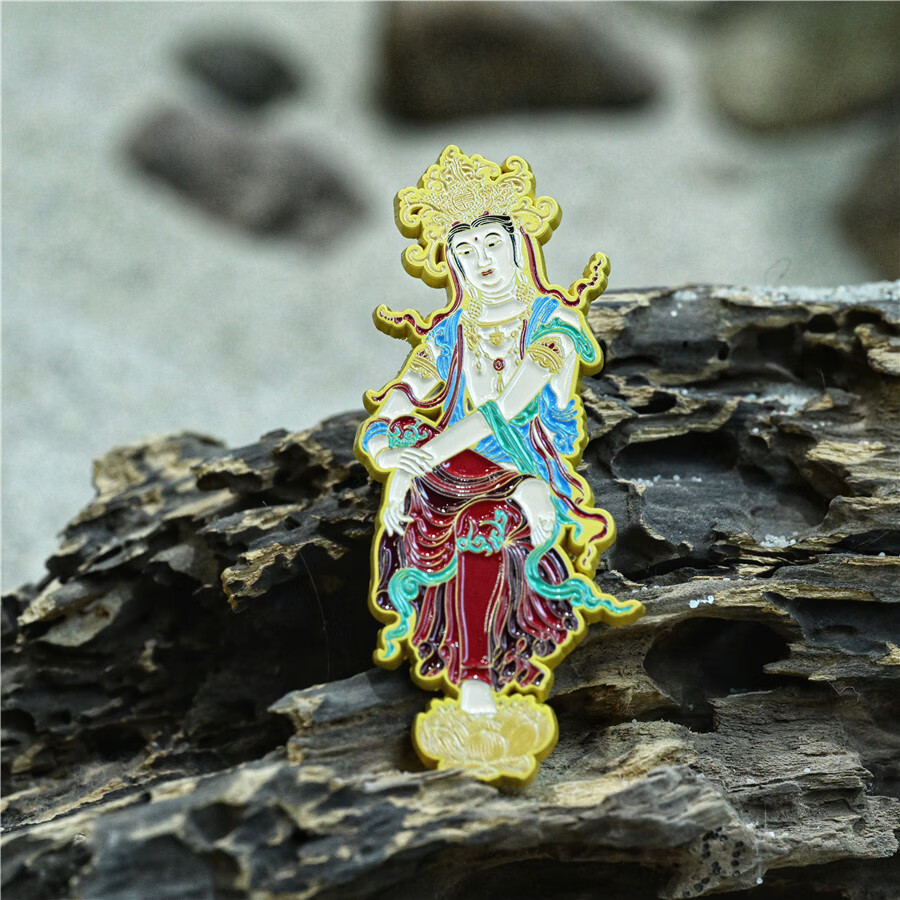 ZNMW河北博物院东方美神正定隆兴寺倒坐观音金属贴博物馆文创
