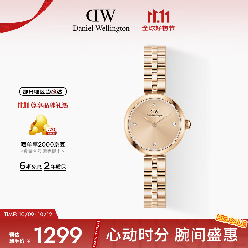 丹尼尔惠灵顿（DanielWellington）DW手表女Elan瑰美系列女士腕表送女友节日礼物DW00100720