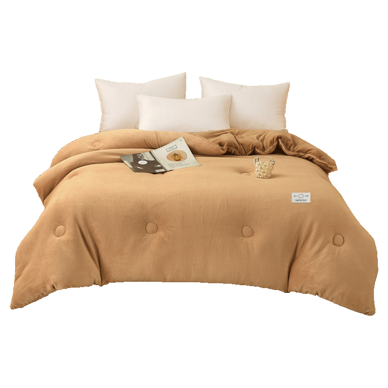 ������Ʒ��MINISO��˫��ţ���ޱ��� �ﶬ���յ���о�ޱ����޼Ӻ񶬱�200x230cm6�� 116.55Ԫ(������)