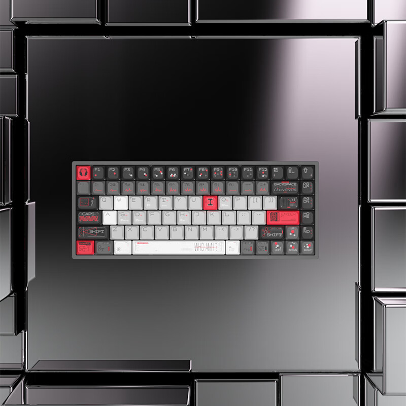 keychron渴创 Z7Max 机械键盘 三模有线键盘 全铝机身键盘 客制化Mac键盘 定制款轻量化 办公便携带Win/Mac Z7Max 定制款-生命计划-深空灰