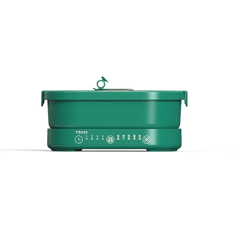 天际（TONZE）养生壶 养生杯0.6L随身迷你电热杯 多功能电煮杯天际便携壶移动便携壶 七夕情人节礼物 墨绿色 0.9L