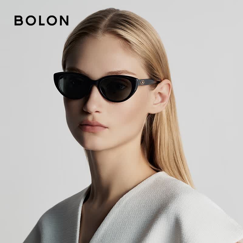 BOLON暴龙眼镜杨紫同款猫眼太阳镜防晒开车墨镜女潮 BL5092C10