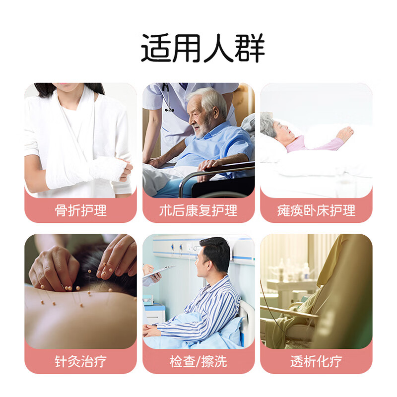 大雅康元病号服易穿脱护理服睡衣纯棉病号服骨折衣服护理裤子picc输液置管 四季款-灰蓝格上衣【魔术贴款】 XL