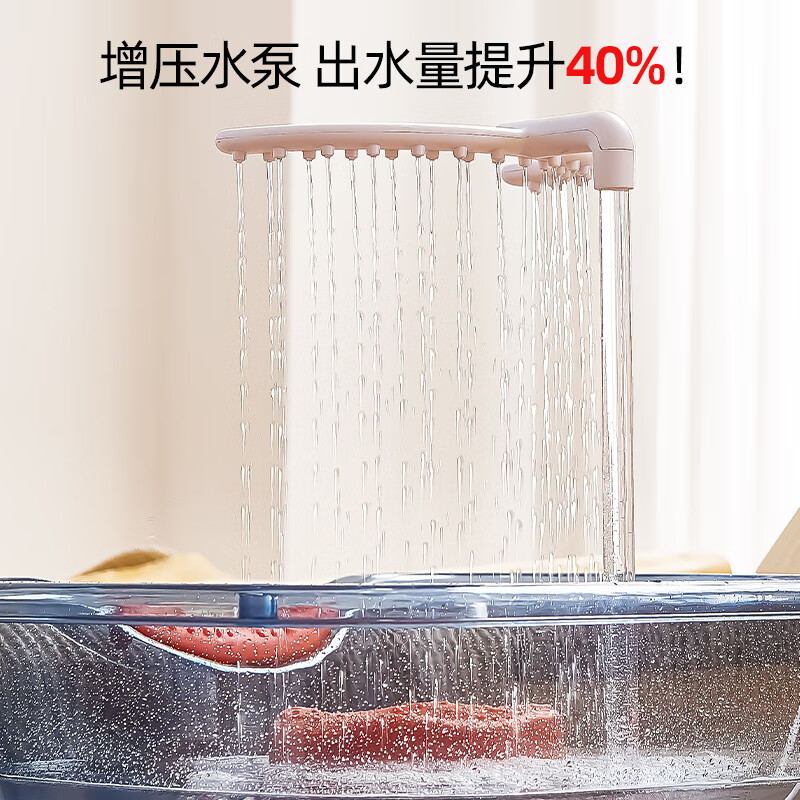 本来新选大号头疗泡头盆水循环恒温平躺洗头盆多功能养发泡头神器U型雨淋 冰川蓝+U型雨淋【头疗升级】