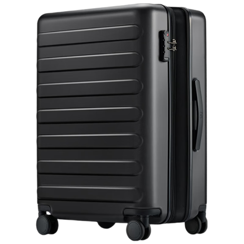 百亿补贴：90分行李箱28英寸莱茵河扩容版 拉杆箱大容量旅行箱密码箱暗夜黑 497元