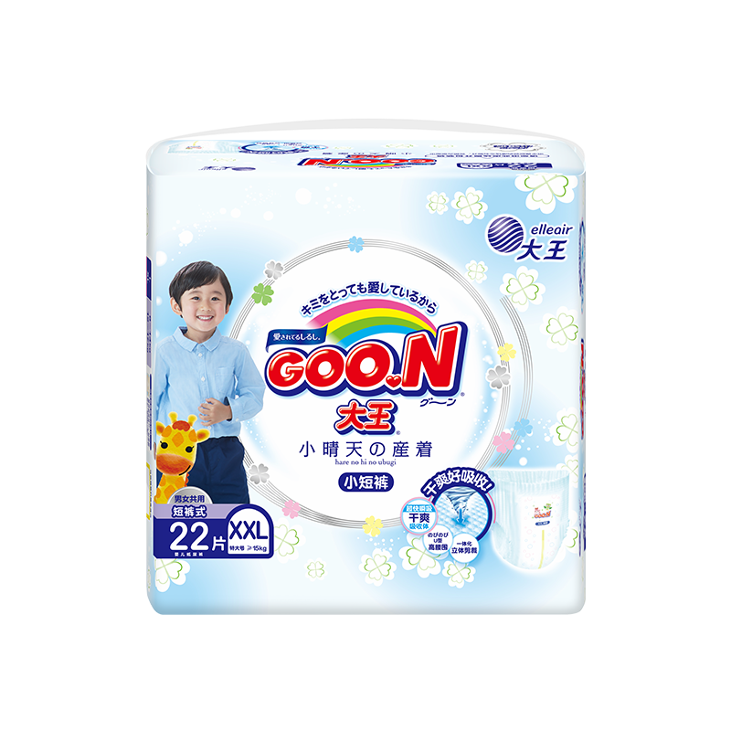 GOO.NСϵӤֽ㱦ʪˬ͸С̿ XXL22Ƭ-(12-25kg)