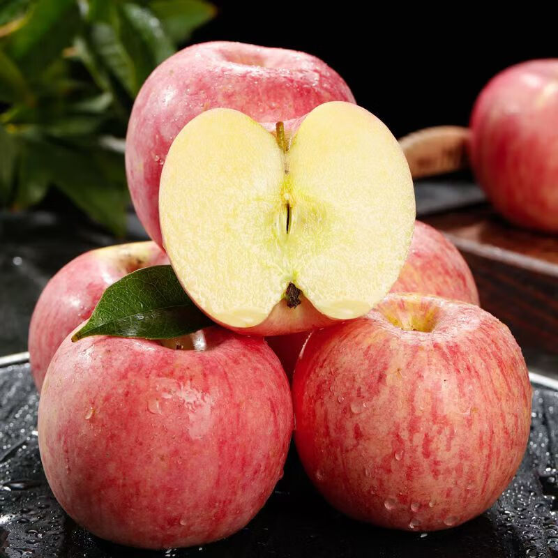 田园东方 ORIENT IDYLL高山红富士 （新疆 陕西双仓）苹果脆甜口感应季新鲜水果 带箱 5斤装70-80（净重4.5-5斤）
