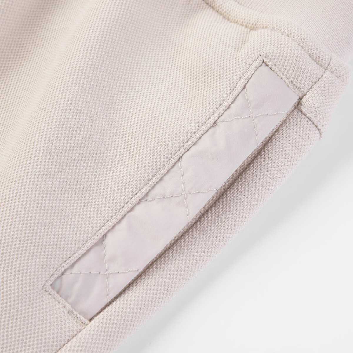 哈吉斯（HAZZYS）童装男童套装秋季新品珠地挺括长袖两件套 浅沙灰 165