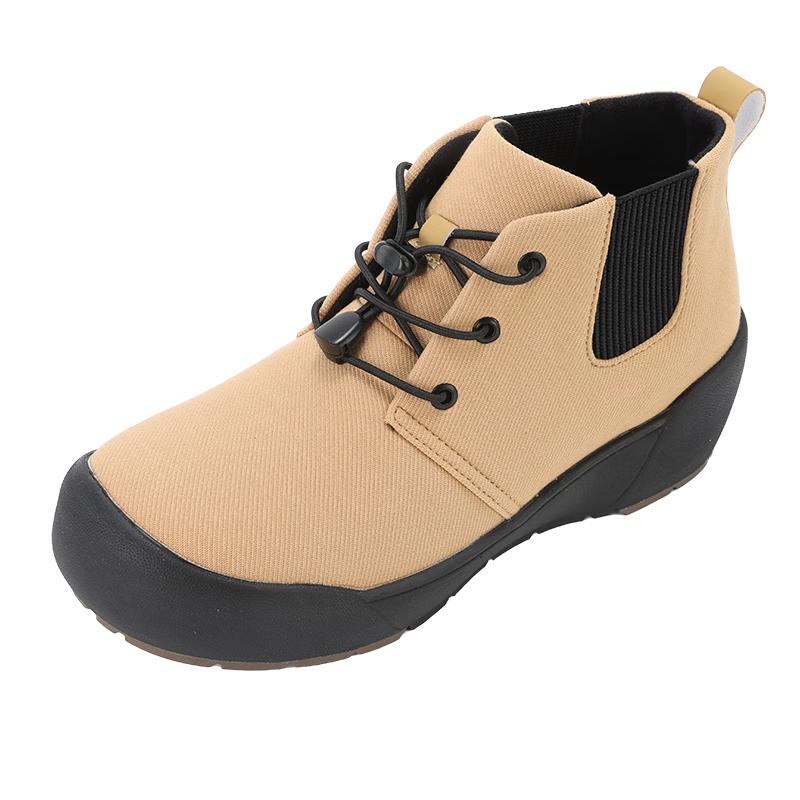 Pansy日本女鞋新款休閑鞋高幫拼色軟底拉鏈舒適鞋女士4288 象灰色 37