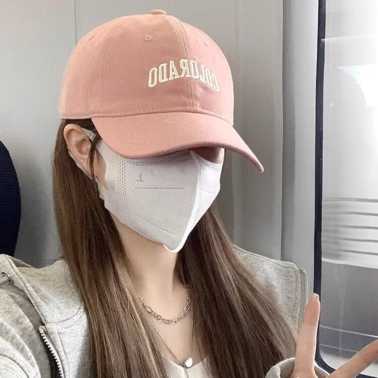 笛米酷大头围棒球帽子女2025新款显脸小韩版加深加大帽檐防晒遮阳鸭舌帽 酒红色【加大加深】 M 头围【54c-59cm】