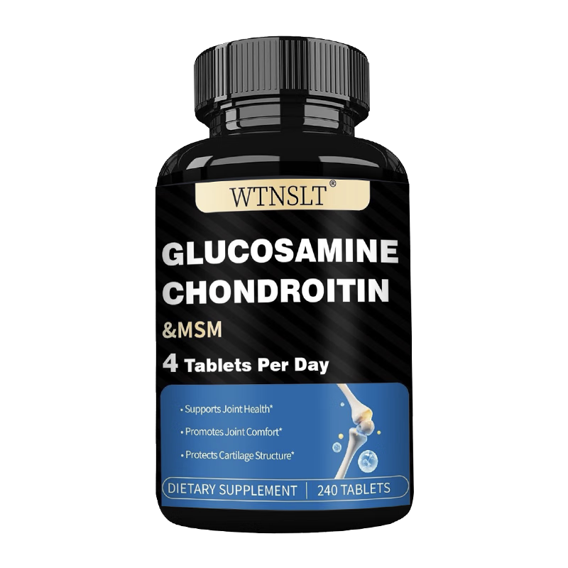 WTNSLT氨糖软骨素钙片MSM成分成人中老年维骨力骨胶原腰腿疼骨质疏松 【骨质疏松关节疼痛呵护关节】 240粒*1瓶