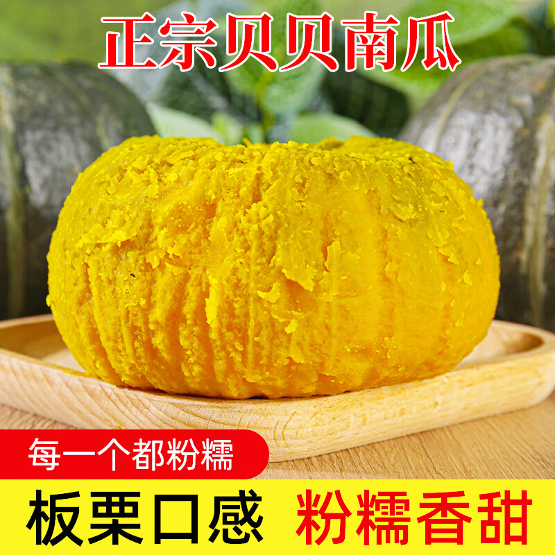 京鲜匠山东正宗贝贝南瓜 板栗味粉糯小南瓜贝贝婴儿辅食香甜 净 4.5斤 精选装【香甜粉糯】4-9个