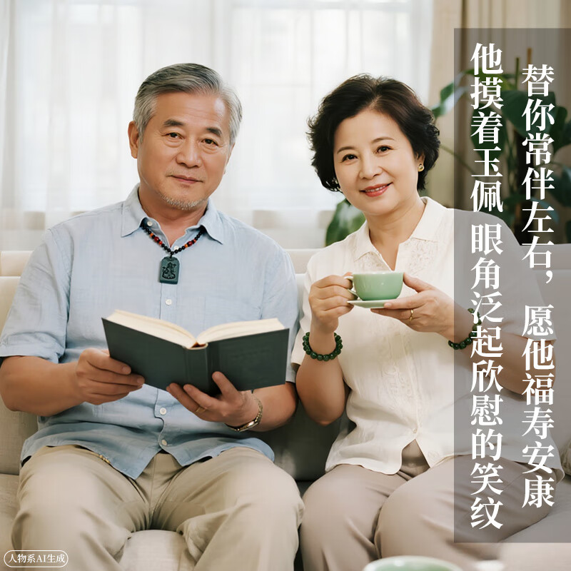 千载一玉和田玉本命佛吊坠 男士十二生肖本命年菩萨玉石吊坠 寓意岁月安康 生肖马/大势至菩萨