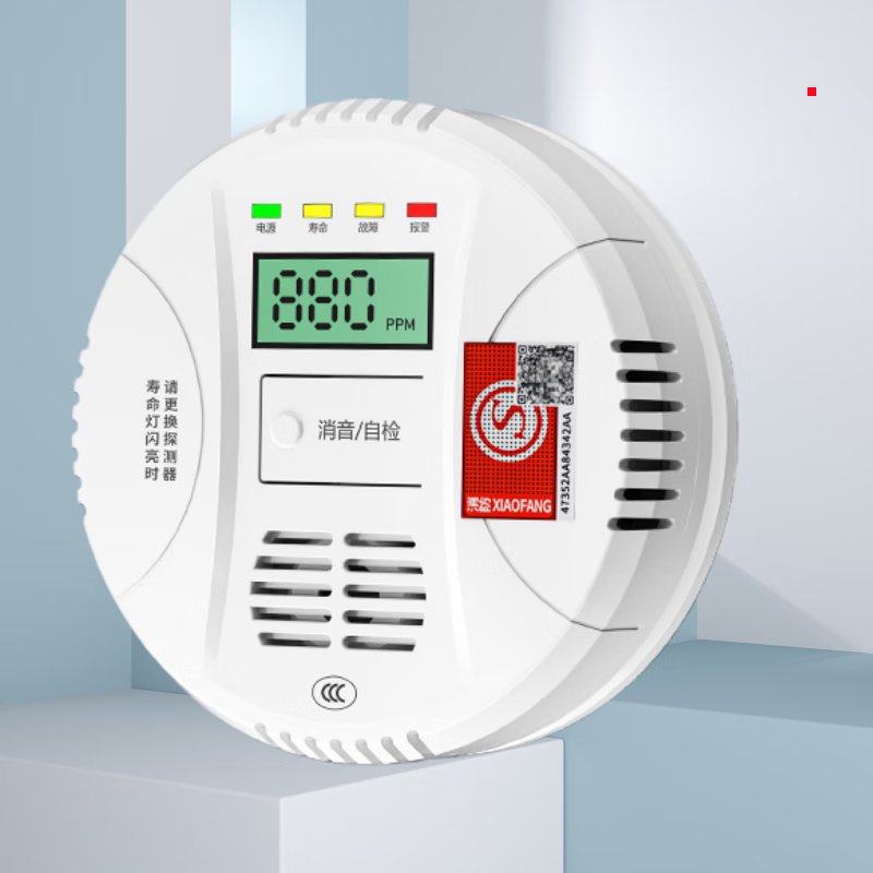 立可安一氧化碳报警器家用煤烟烧炭co浓度探测器煤气户外一氧化碳检测仪 一氧化碳报警器（150PPM起报，2年电池）