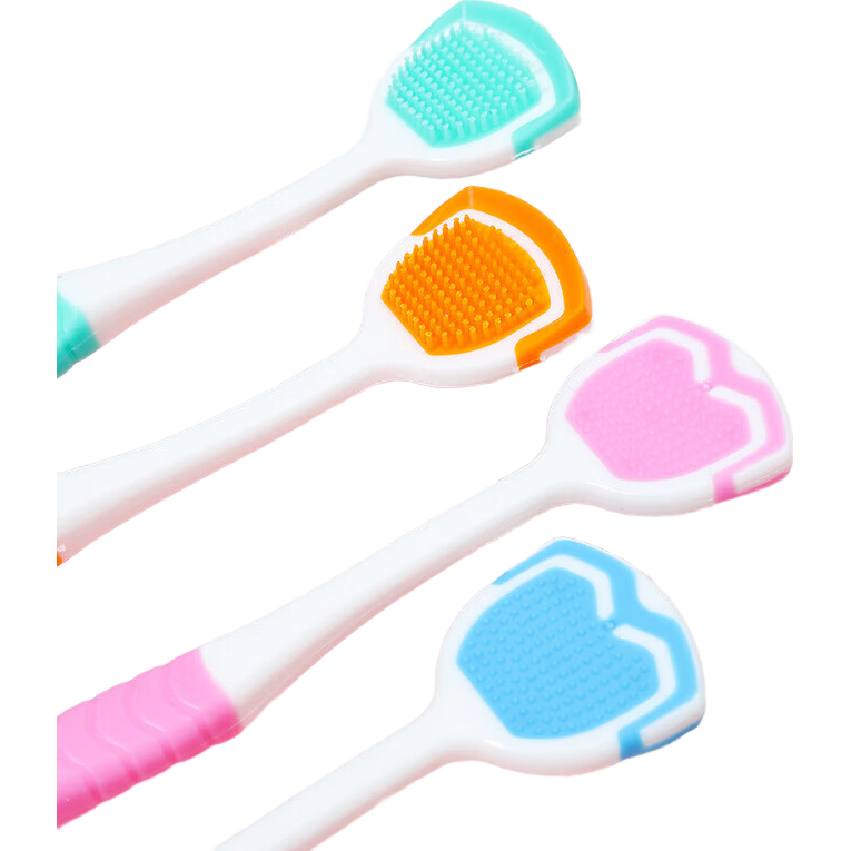 硅胶舌苔刷治口臭男女刮舌器啫喱膏清理口腔去异味刷舌头清洁神器 舌苔清洁刷1支装