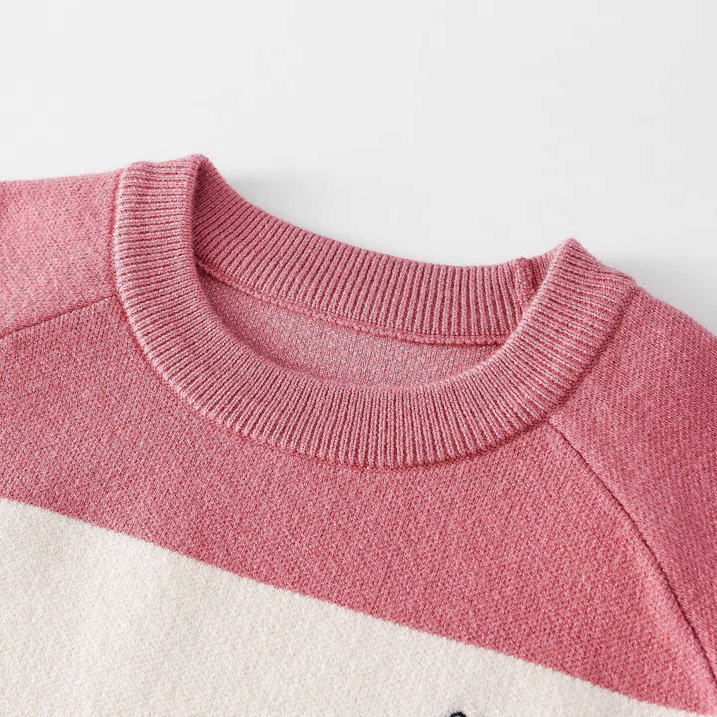 棉花堂（cottontown）【抗静电】棉花堂儿童毛衣针织衫男孩宽条纹内搭儿童秋装女童上衣 星环紫 90 90/52