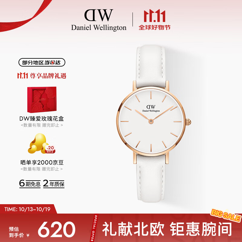 丹尼尔惠灵顿（DanielWellington）DW女士手表欧美时尚腕表手表女28mm生日礼物送女友DW00100249