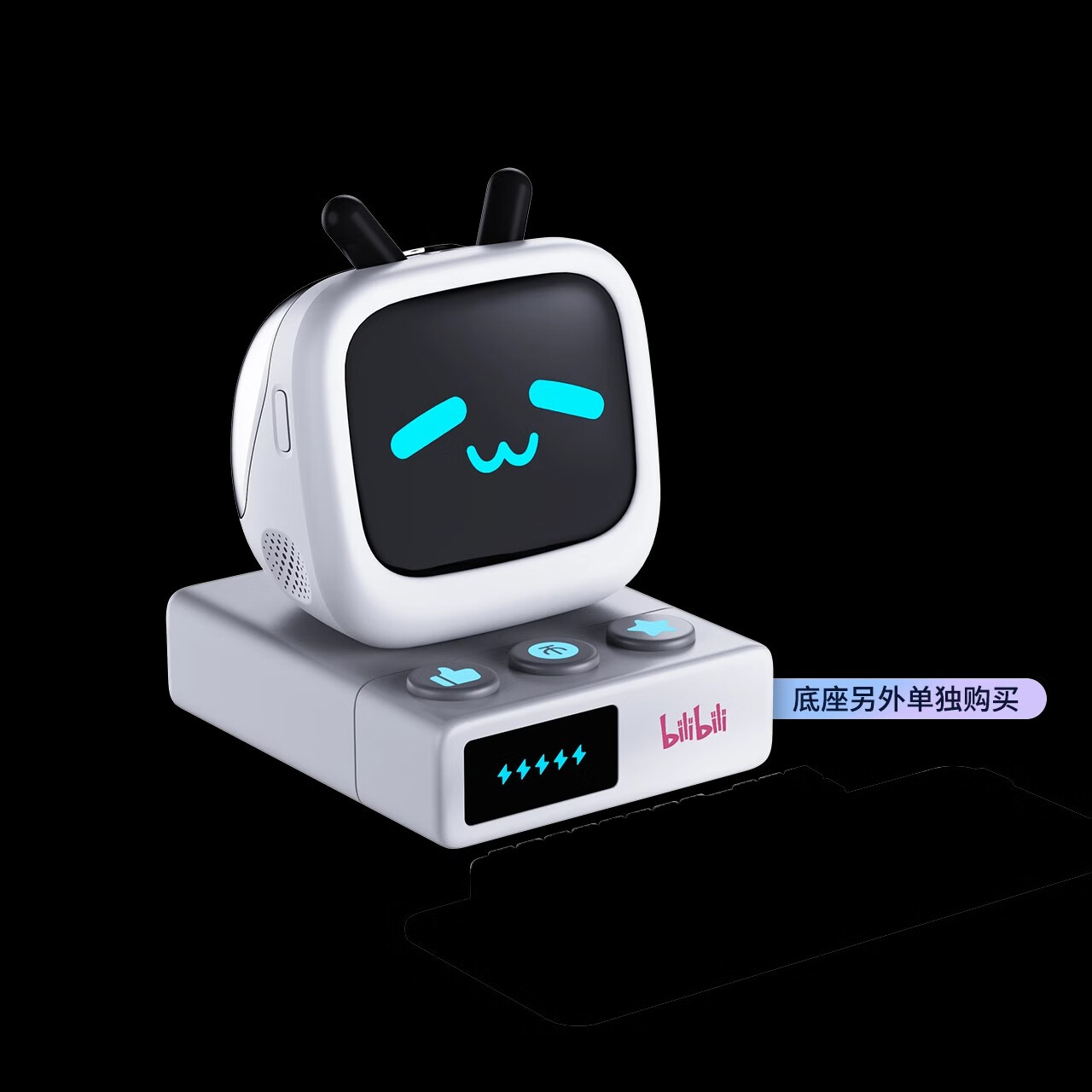 bilibiliGoods哔哩哔哩新品CUBE FACE小电视LCD触屏真无线蓝牙耳机降噪礼物 【猫狗双全】小电视 耳机