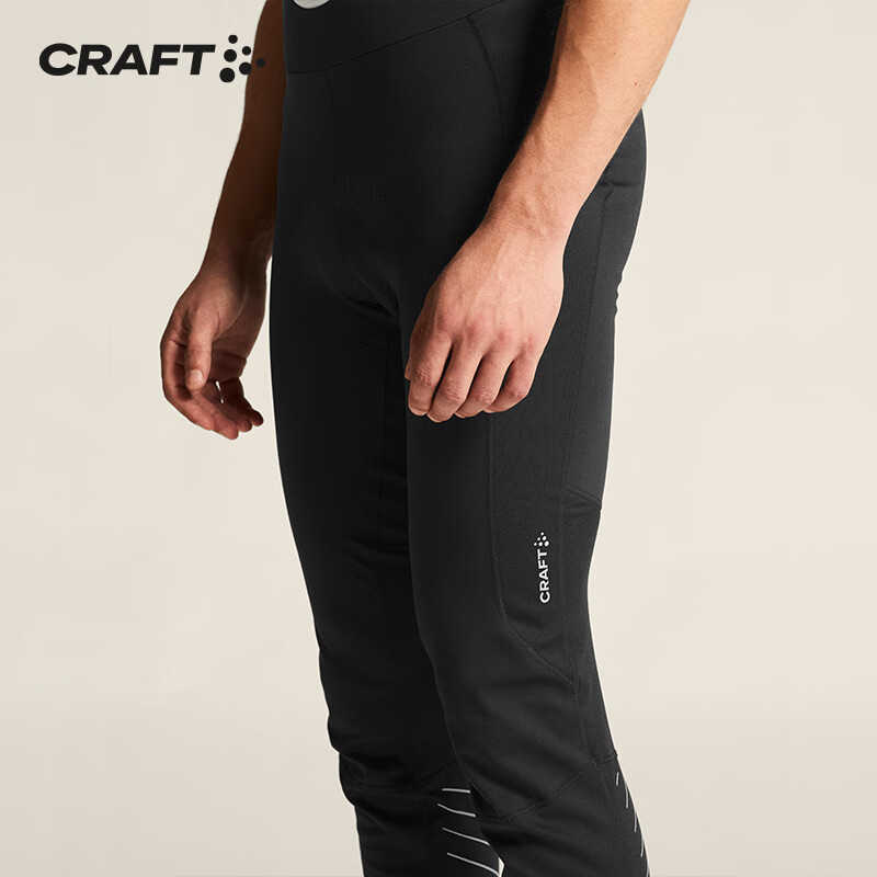 CRAFT骑行Pro Subz男子竞赛专业级骑行裤C1赛用坐垫抗风轻量公路骑行 经典黑 M