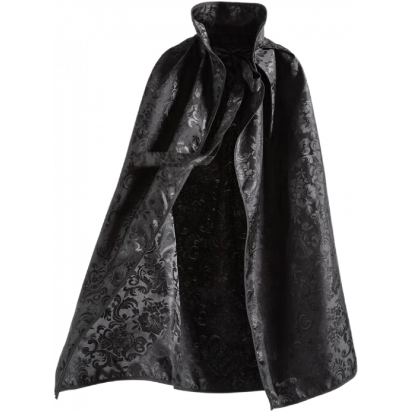 舒裟 漢服古風(fēng)披風(fēng)斗篷古裝披肩風(fēng)錦衣衛(wèi)飛魚服外搭萬圣節(jié)服裝2025 黑色披風(fēng) 110