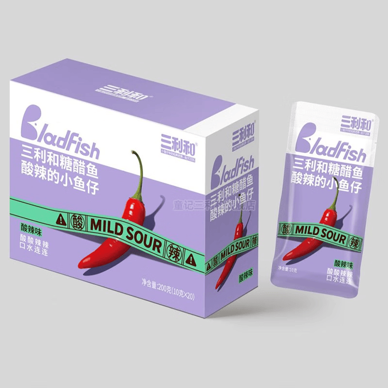 三利和小鱼仔美味小鱼干深海毛毛鱼湖南特产海味解馋休闲零食大礼包 【酸辣味】一盒20包约200克 京东折扣/优惠券